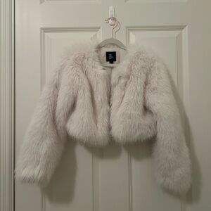 Cat & Jack Chic Faux Fur Jacket in Cream
